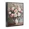 Stupell Industries Pink Peonies Ornate Vase Framed Giclee Wall Art Design by Petal Prints Design